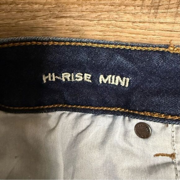 American Eagle Outfitters Dark Blue Denim Mini Skirt - Picture 9 of 10